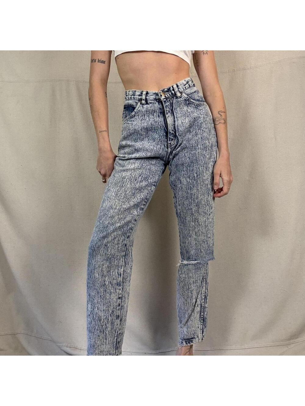 Vintage Pure Jeanswear acid wash jeans – size 9